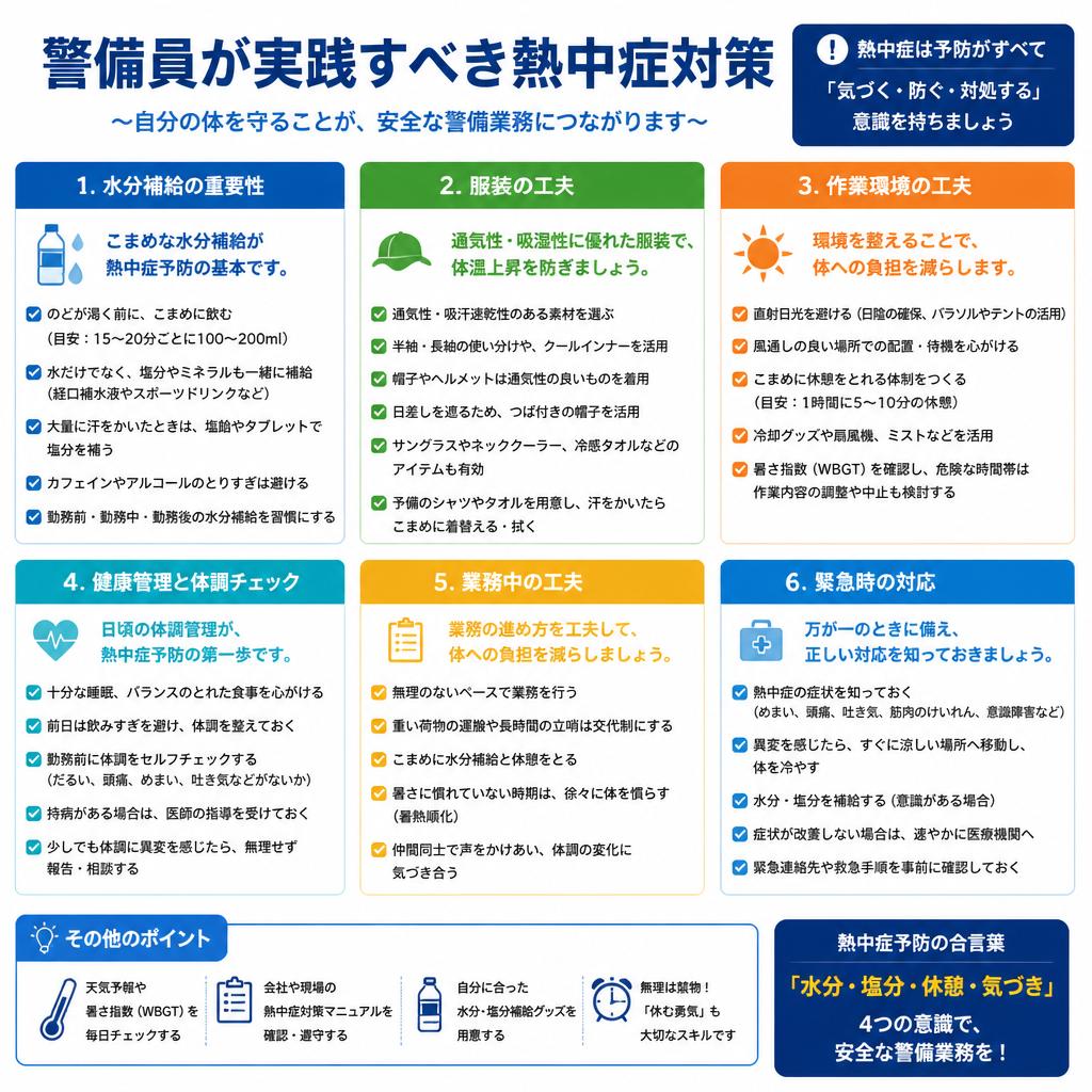 熱中症を防ぐための対策