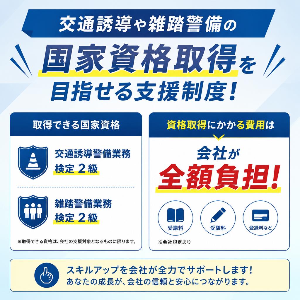 資格取得支援でスキルアップ